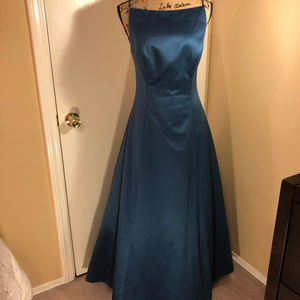 ABS Allen Schwartz Evening Gown Teal Sz 8